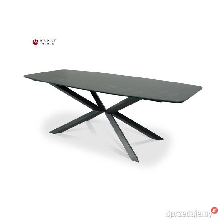 Stół ze spieku kwarcowego 200x100 Nero Greco mat Toruń