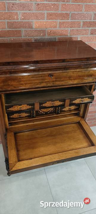 Ekskluzywna sekretera biedermeier antyk Łagów