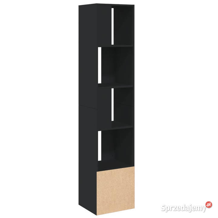 Regał czarny 40x36x189 materiał drewnopochodny
