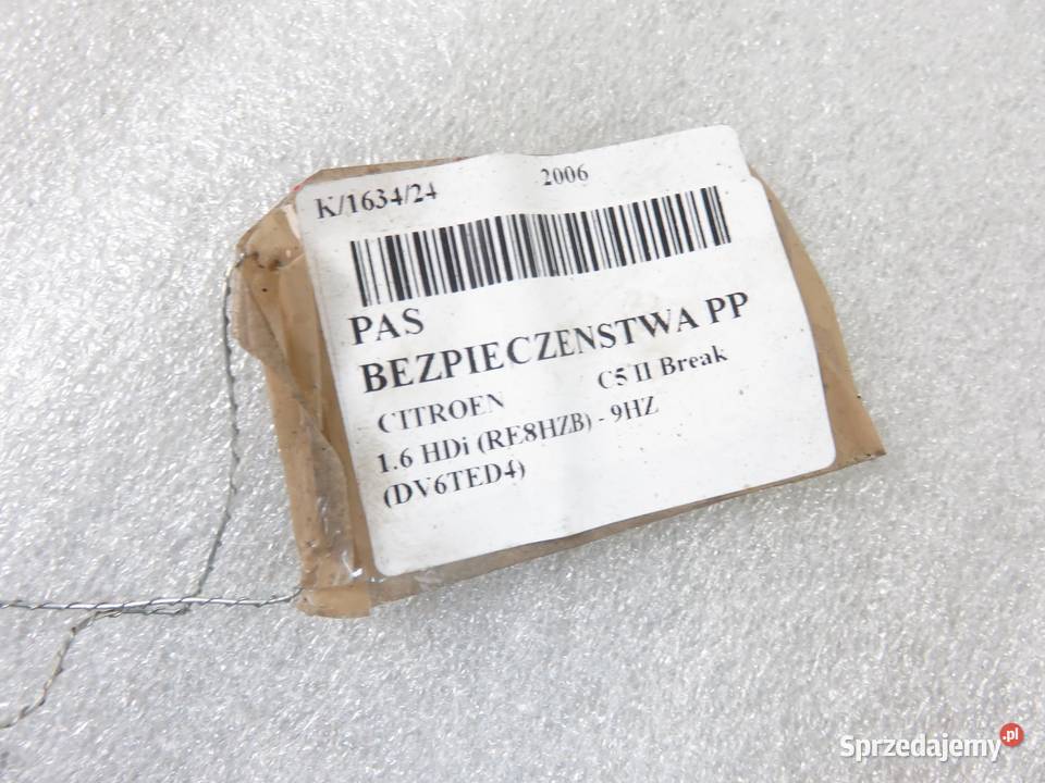 PAS PRAWY PRZEDNI CITROEN C5 II B507743 osobowe