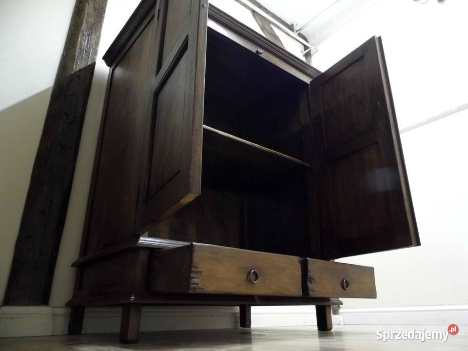 Stara Indonezyjska Tekowa Szafa Gabinetowa lubuskie Zielona Góra
