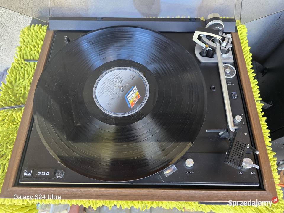 rewelacyjny gramofon dual 704 shure vintage Chełm Śląski