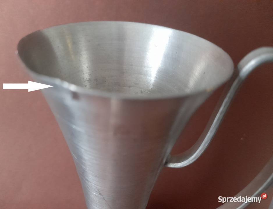 Vintage Norweski Dekoracyjny Dzbanek z Cyny Hand Gdańsk