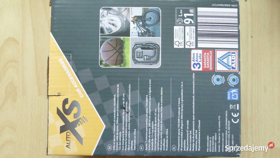 Nieużywany kompresor 12V103bar AUTO XS z latarką Olsztyn sprzedam