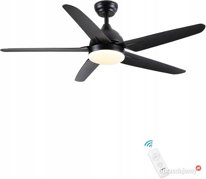 WENTYLATOR SUFITOWY OŚWIETLENIE LED LAMPA Z mazowieckie Myszyniec