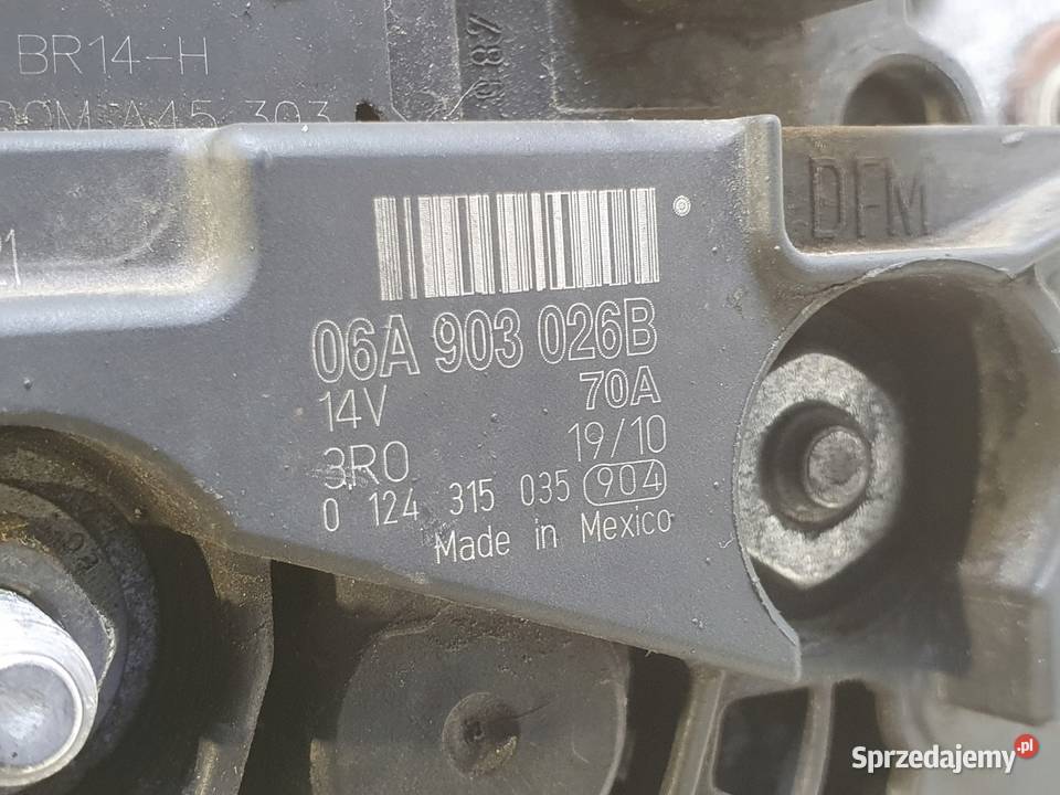 ALTERNATOR VW Touran 16 8V bosch 06A903026B 70A osobowe lubelskie Chełm