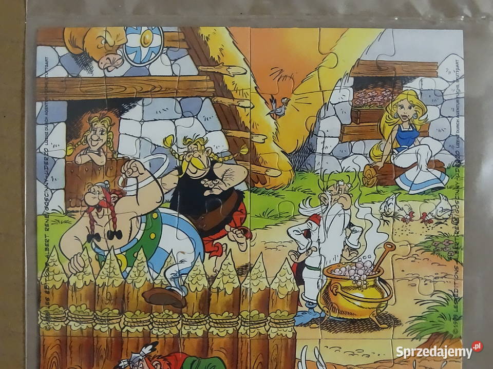 Retro Obrazek Puzzle Asterix i Obelix 1999 sprzedam