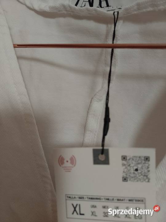 42XL ZARABiała dżinsowa kamizelka z Madrytu Rozmiar 42(XL) Kraków sprzedam