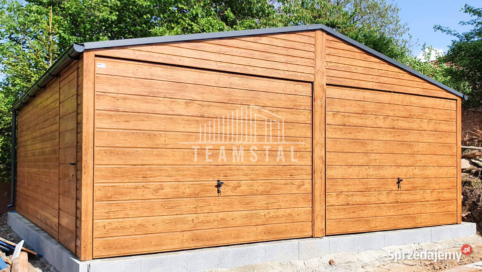 GARAŻ BLASZANY 6m x 7m dwuspad 2x Brama okno Bełchatów