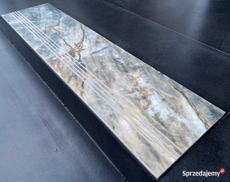 Płytki na schody 100x30 marmur BRAZILIAN AMBER