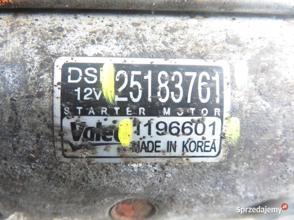 ROZRUSZNIK CHEVROLET ORLANDO 20 D VCDi 1196601 osobowe