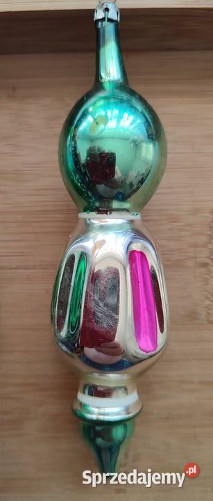 PRL ozdoby choinkowe sople Warszawa