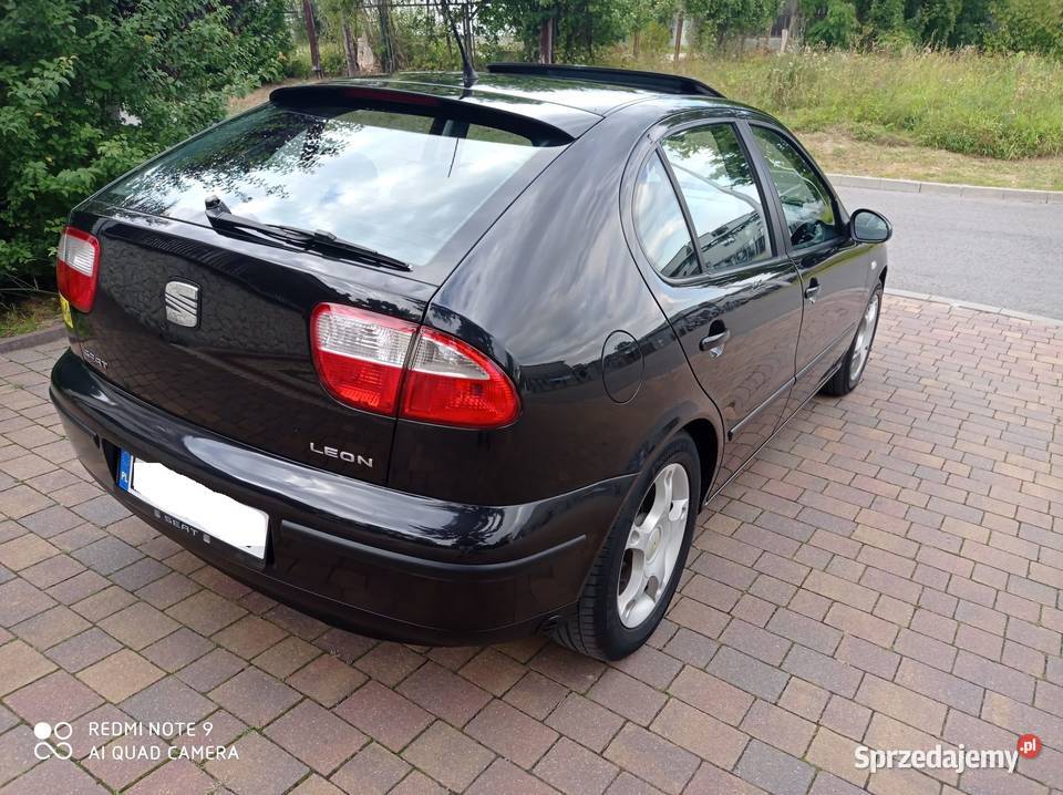 CZARNY SEAT LEON 16 16V BenyznaGaz 2003 KLIMA 1