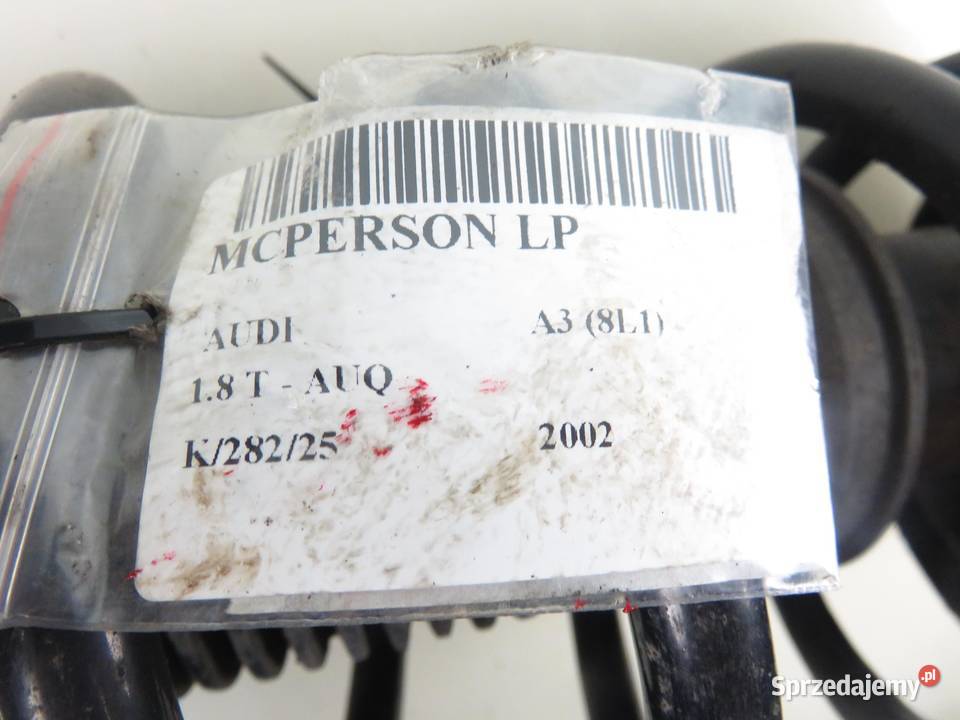 MCPERSON LEWY PRZEDNI AUDI A3 8L1 18 T 180 AUQ osobowe sprzedam