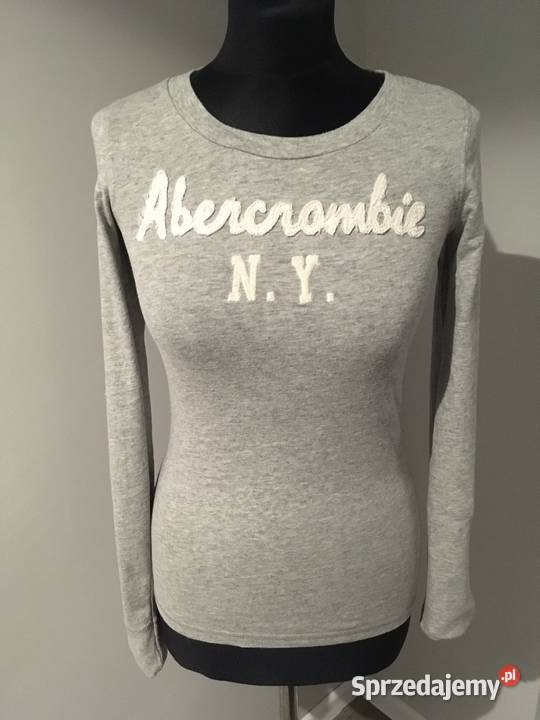 Szary damski longsleeve Abercrombie Fitch 100 Nisko