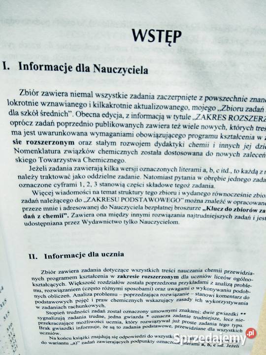 Zbiór zadań chemia rozszerzona brązowy mazowieckie Warszawa