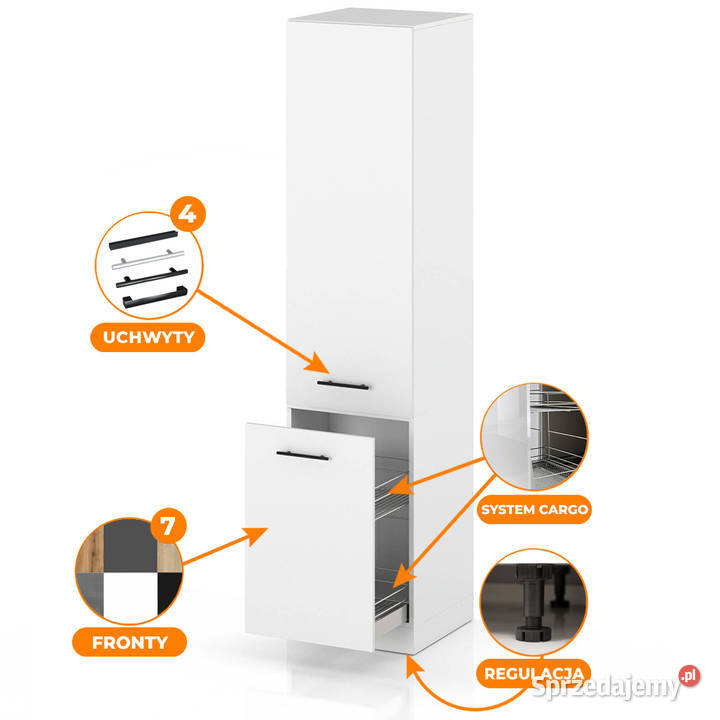 słupek kuchenny stojący 50 szafka cargo Kuchenne Elbląg
