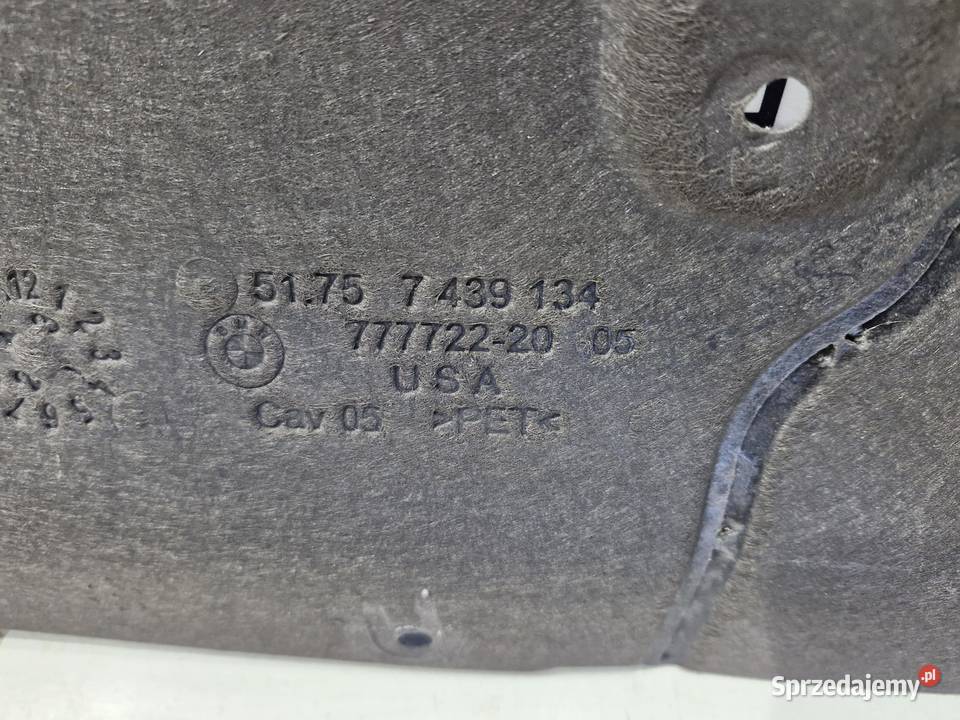 7439134 BMW G20 G21 OSŁONA DOLNA ZDERZAKA TYŁ