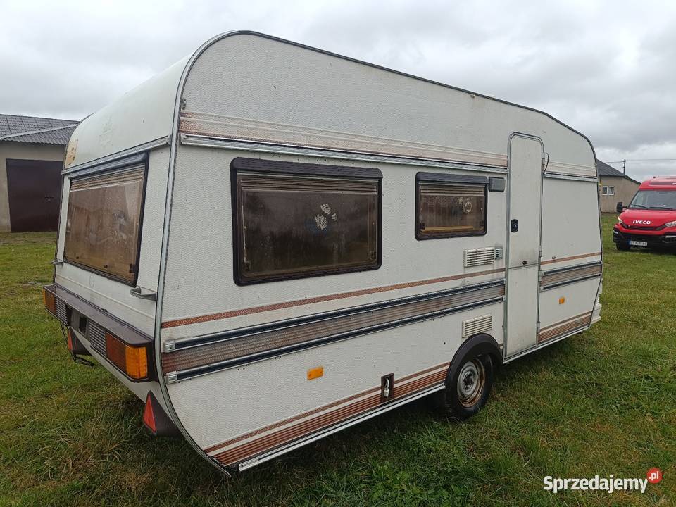 Przyczepa kempingowa Hobby na działkę Kempingowe Pabianice