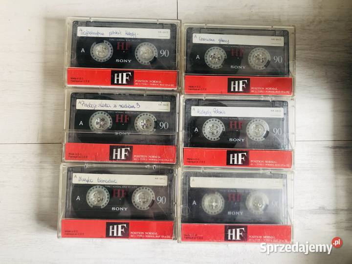 Kaseta magnetofonowa SONY HF 6 sztuk 90 min