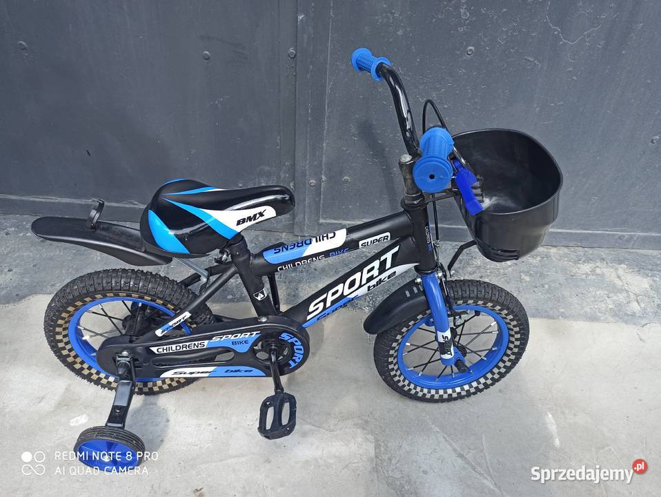 Rowerek Dziecięcy BMX 12 Kółka Boczne i Koszyk Wieliczka