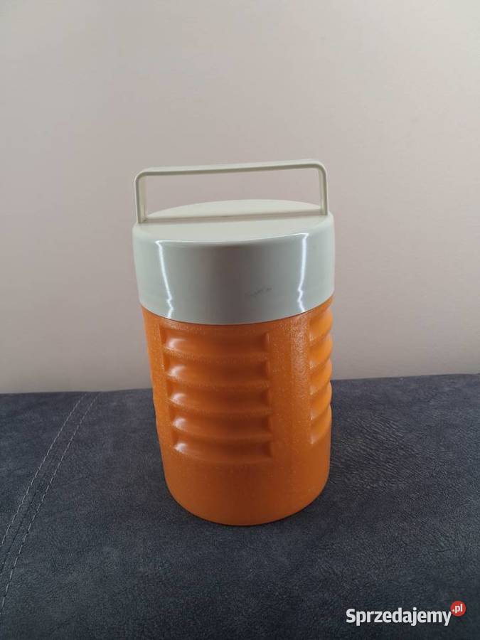 Termos na lody Vintage PRL pomarańczowy