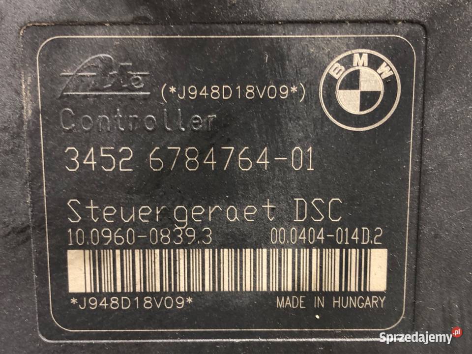 POMPA ABS BMW E91 6784763 20 177 0412 osobowe