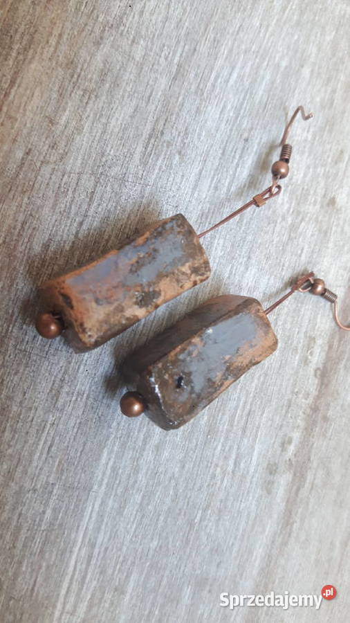 Kolczyki ceramiczne ręcznie wykonane Kolczyki