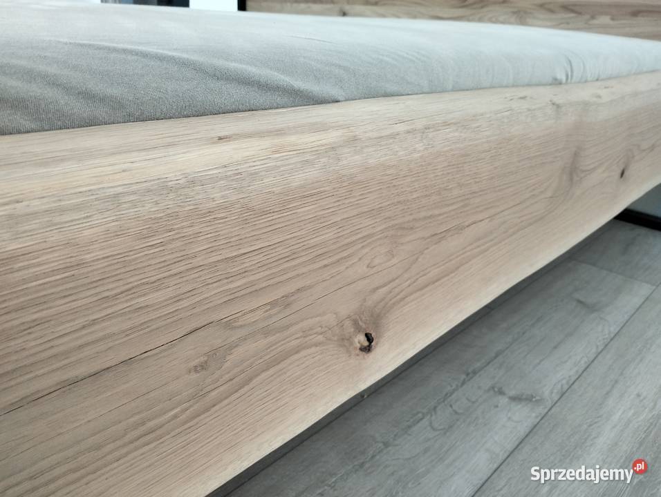 Łóżko drewniane dębowe LOFT 160180x200 z Bytów