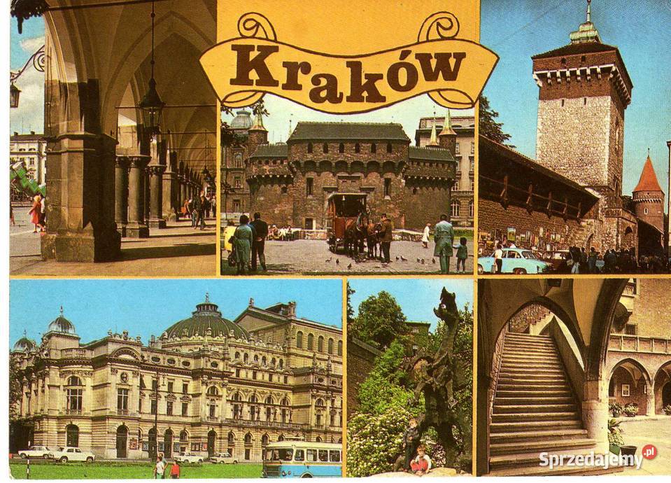 KRAKÓW POCZTÓWKA WIELOWIDOKOWA 3 Krynki sprzedam