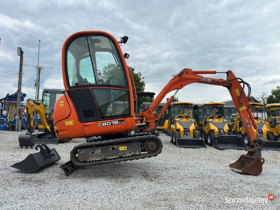 Minikoparka JCB 8018 z 2012r ładna 1800 Długie łódzkie Złoczew