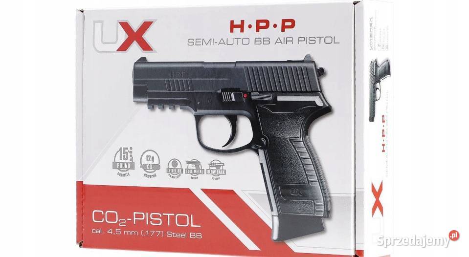 Pistolet wiatrówka Umarex HPP 45 mm na śrut BB i