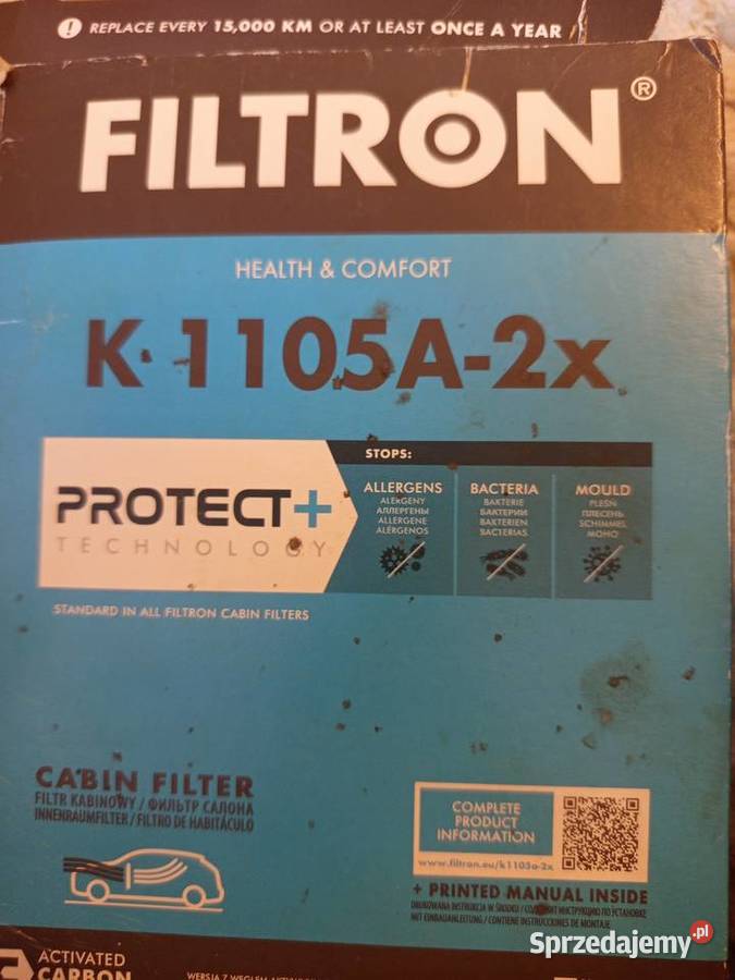 Filtr kabinowy Alfa Romeo K 1105A2x Pozostałe mazowieckie Radom