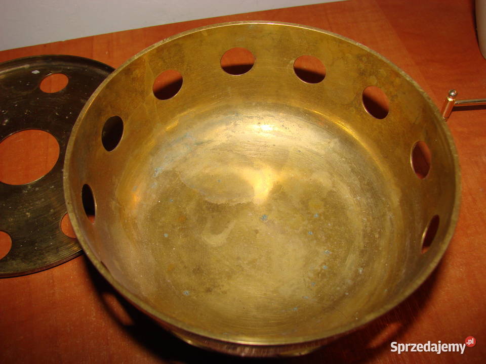 mosiężny podgrzewacz świecznik Pozostałe Pruszcz Gdański