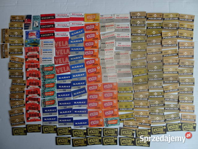 Opakowania zyletek170 sztuk kujawsko-pomorskie Grudziądz