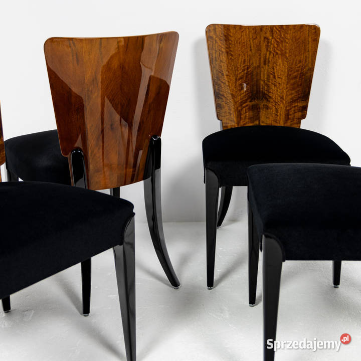 Krzesła H214 J Halabala Lata 50 Komplet Krzeseł Meble Swarzędz