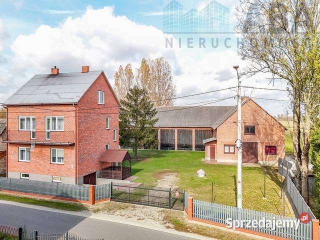 Duże gospodarstwo rolne gm Uniejów Skotniki