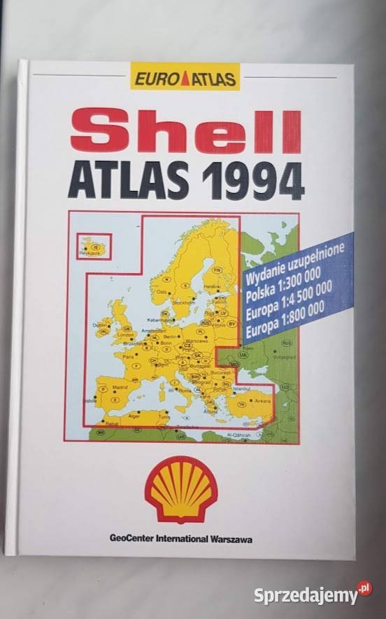 Atlas samochodowy Shell 1994 Zielona Góra