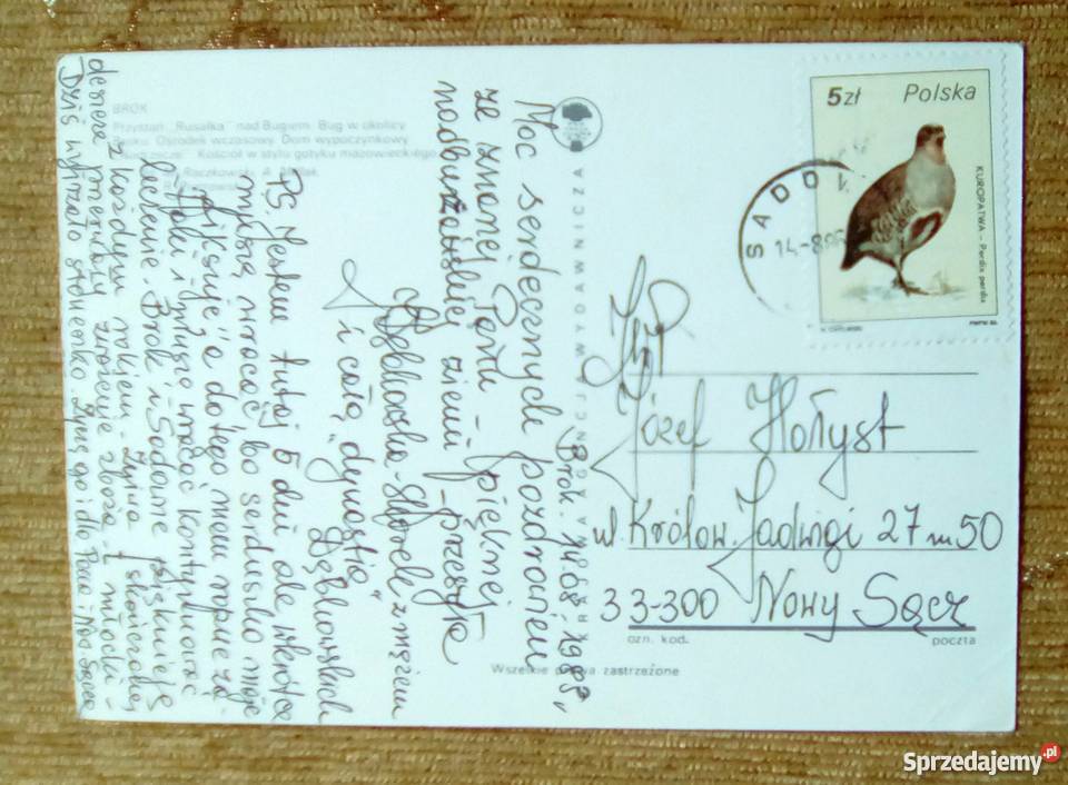 BROK MIASTECZKO W DOLINIE DOLNEGO BUGU Pocztówki i karty telefoniczne lubelskie Piszczac