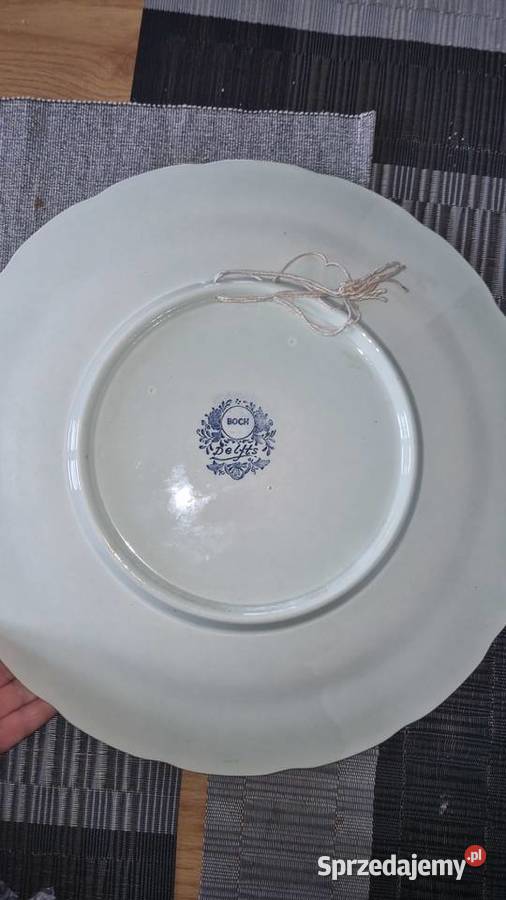 Talerz Dekoracyjny delfs boch wielkopolskie Wola Podłężna