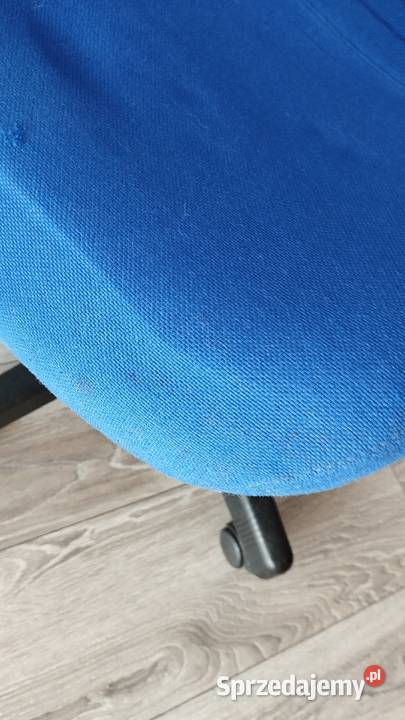 fotel krzesło obrotowe niebieskie wielkopolskie sprzedam