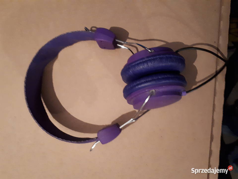 Słuchawki fioletowe