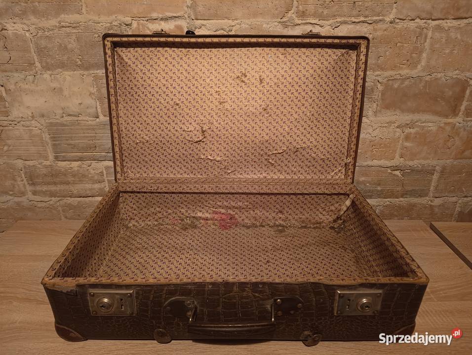 Stara walizka z czasów PRL VINTAGE oryginalny Będzin