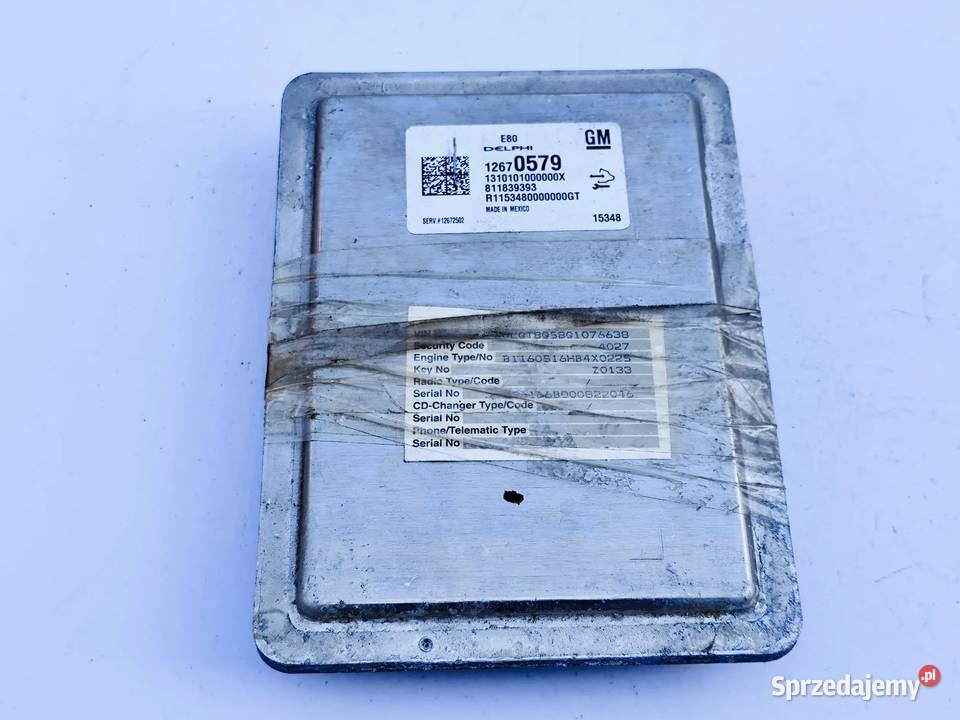 Opel Astra K 14T STEROWNIK KOMPUTER SILNIKA Przemęt
