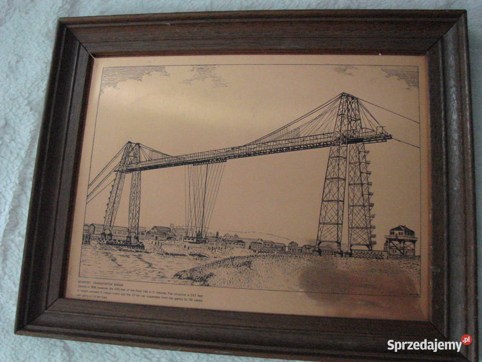 Newport Transporter Bridge obrazek grafika na