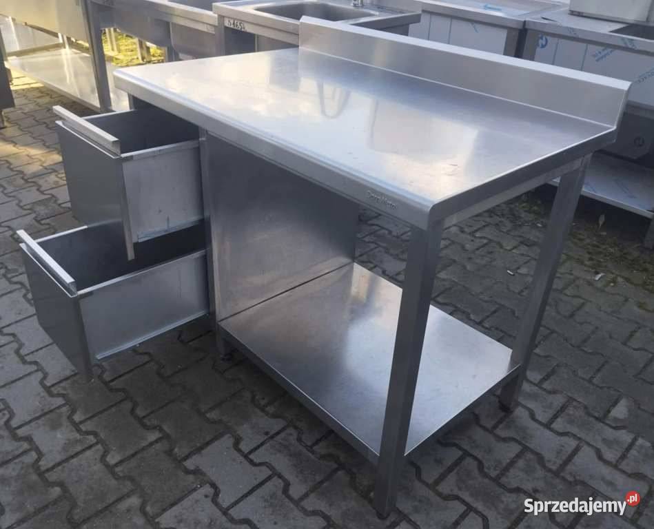 Stół z Półką i Szufladami Dora Metal 1107085 S wielkopolskie