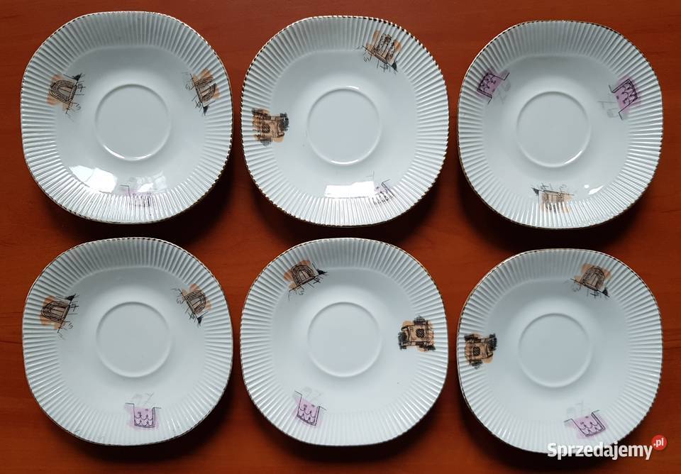 Serwis Regina Chodzież porcelana PRL Dąbrowa Górnicza