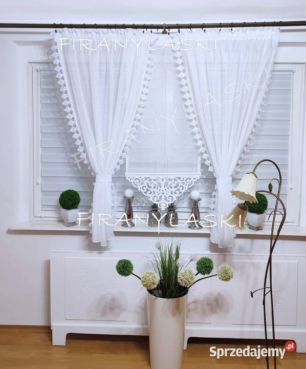 Zestaw panel zasłony firanki gotowe gipiura Wystrój okien łódzkie sprzedam