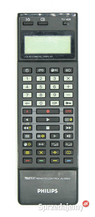 Pilot uniwersalny TV VCR Philips AV5693 retro Cielądz