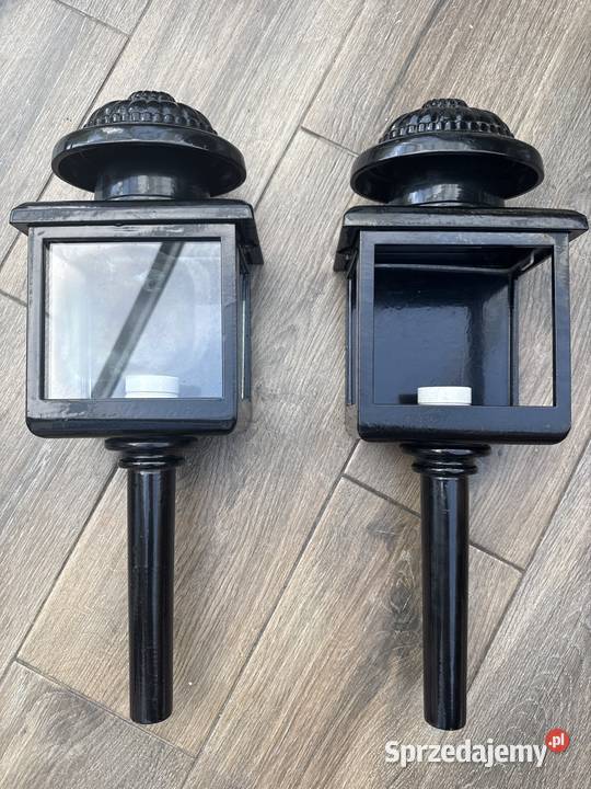 4 lampa powozowa zewnętrzna do stajni aluminium Bystrzyca Kłodzka sprzedam